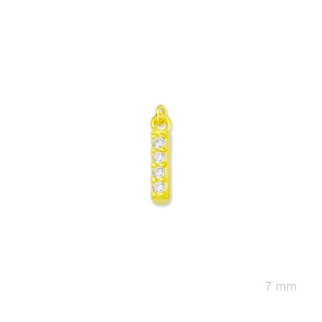 Charm de Plata de Ley (Letra I)