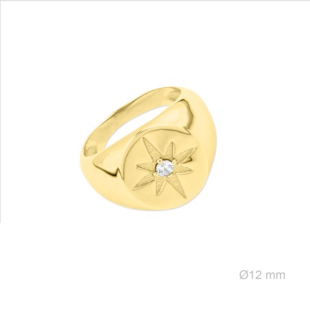 Sortija Estrella Polar Dorado