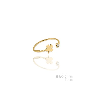 Anel de Prata Esterlina e... 2