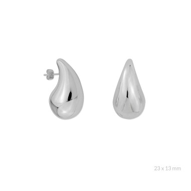 Boucles d'oreilles en Argent | 23x13 mm