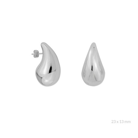 Brincos de Prata Esterlina | 23x13 mm