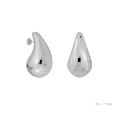 Boucles d'oreilles en Argent | 30x19 mm