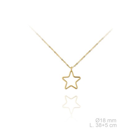Gargantilla Estrella Colecc. Luz Dorada