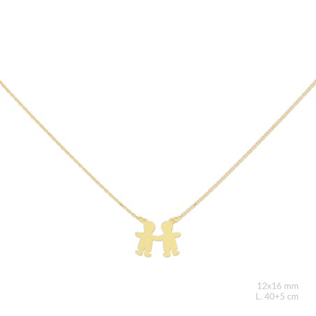 Silver necklace with cubic zirconium | Boy / Boy