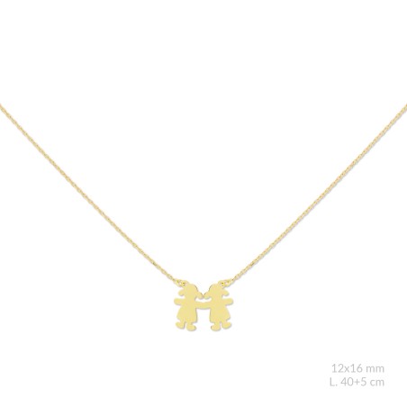 Silver necklace with cubic zirconium | Girl / Girl