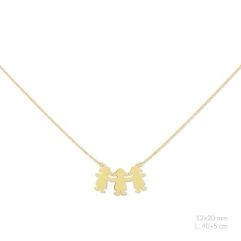 Silver necklace with cubic... 2