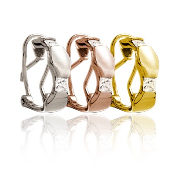 Earrings Omega lock 2