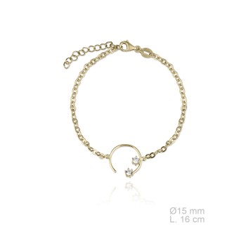 Pulsera Karma dorado circ. 2