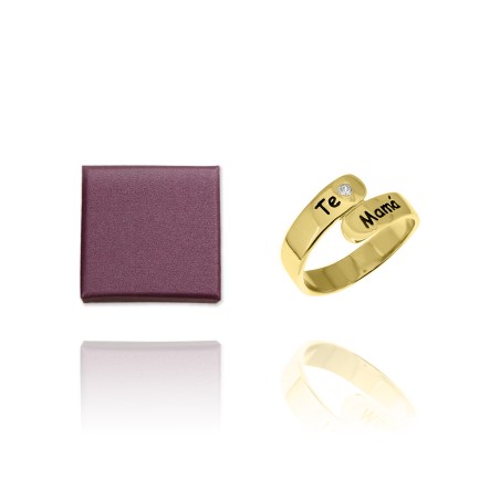 Sortija Mamá Cruzada Circ Dorada n.11