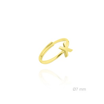 Bague en Argent | Lettre X 2