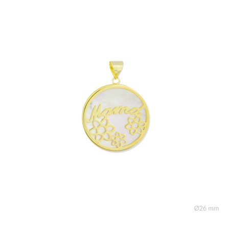 Colgante de Plata de Ley y nácar