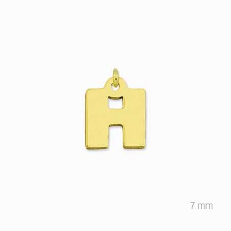 Charm de Plata de Ley (Letra H)