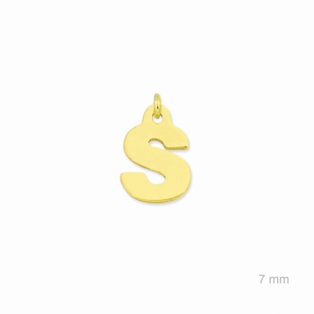 Charm de Plata de Ley (Letra S)