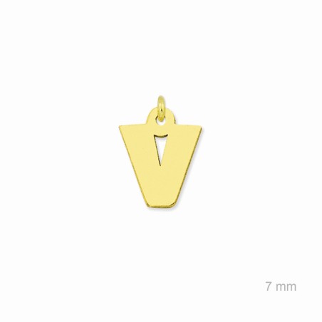 Charm de Plata de Ley (Letra V)