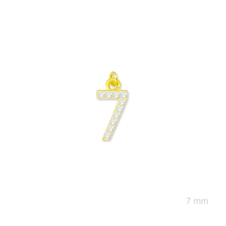 Charm de Plata de Ley (Número 7)