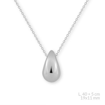 Silver Necklace | 19x11 mm