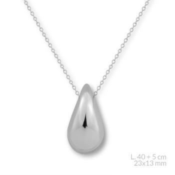 Silver Necklace | 23x13 mm