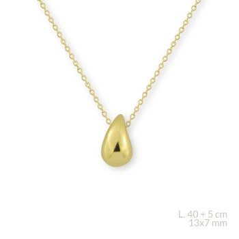 Silver Necklace | 13x7 mm