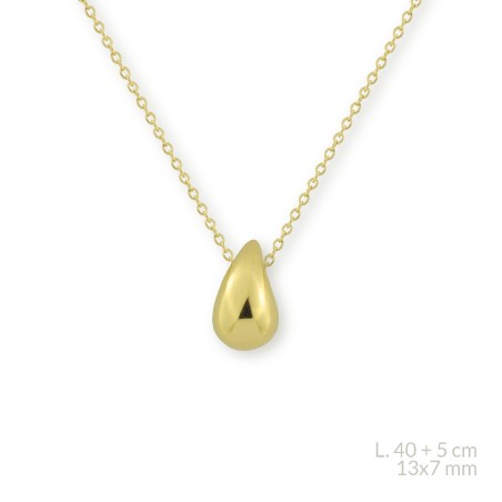 Silver Necklace | 13x7 mm