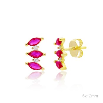 Pendientes Dorado Presión 3...