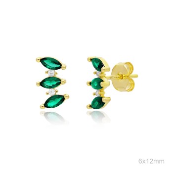 Pendientes Dorado Presión 3...