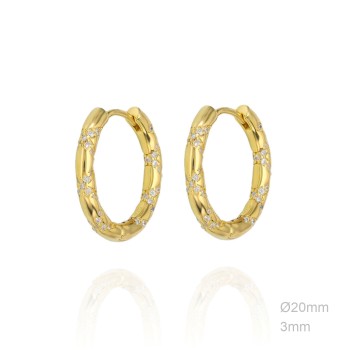 Boucles d'oreilles Zircons