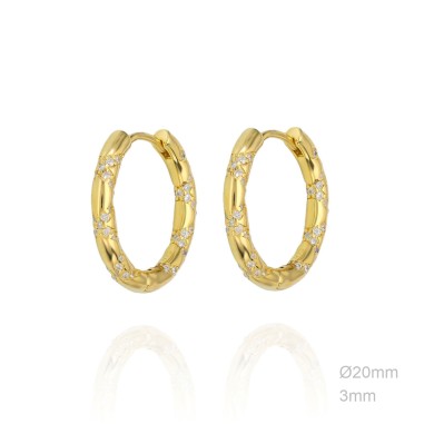 Pendientes Aro Dorado Circ. 