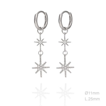 Boucles d'oreilles Zircons