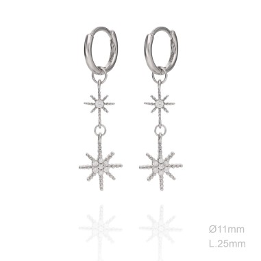 Boucles d'oreilles Zircons
