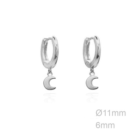 Boucles d'oreilles Argent lisse