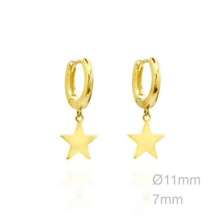 Boucles d'oreilles Argent lisse