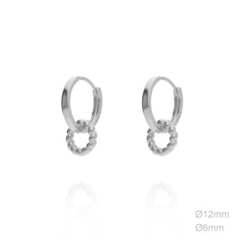 Pendientes Aro Liso 12mm...