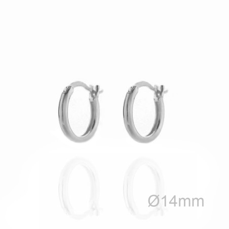 Boucles d'oreilles Argent lisse