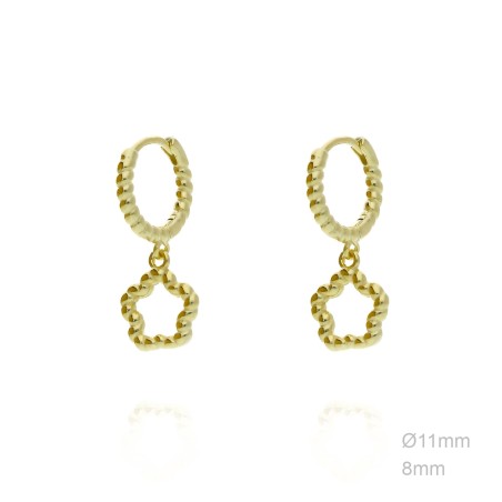 Boucles d'oreilles Argent lisse