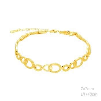 Pulsera Dorada Entrepiezas...