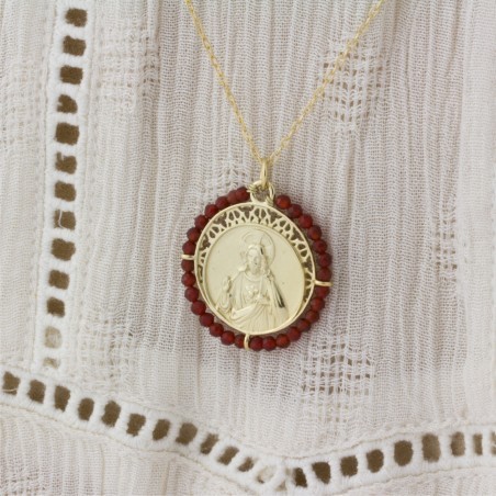 Gargantilla de Plata de Ley | Corazón de Jesús