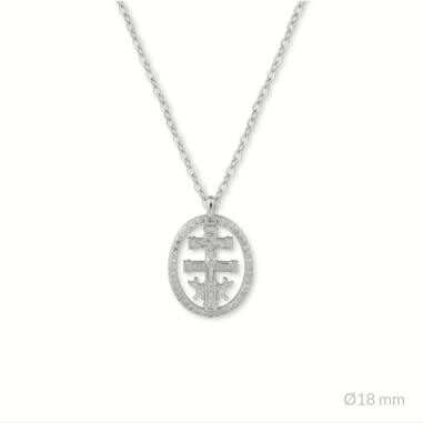 Gargantilla de Plata de Ley | Cruz de Caravaca