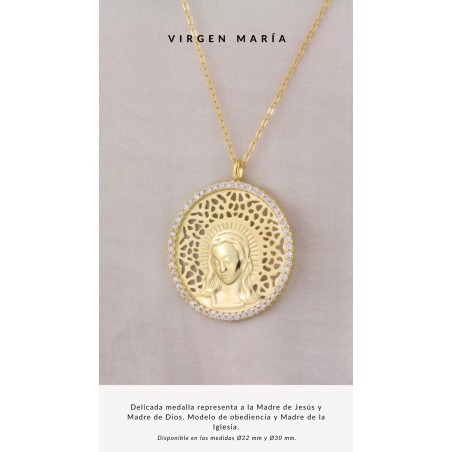 Gargantilla de Plata de Ley | Virgen María