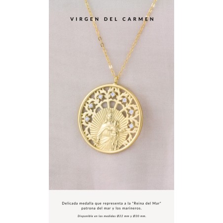 Gargantilla de Plata de Ley | Virgen del Carmen