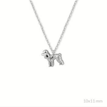 Silver necklace | Poodle