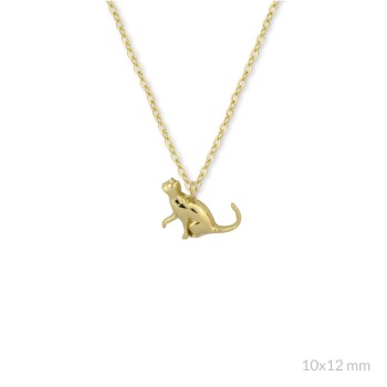 Sautoir en Argent | Chat