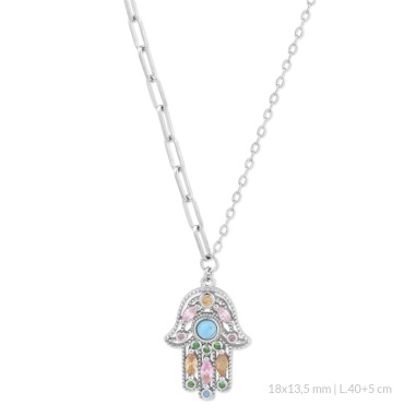 Sautoir en Argent avec oxyde de zirconium