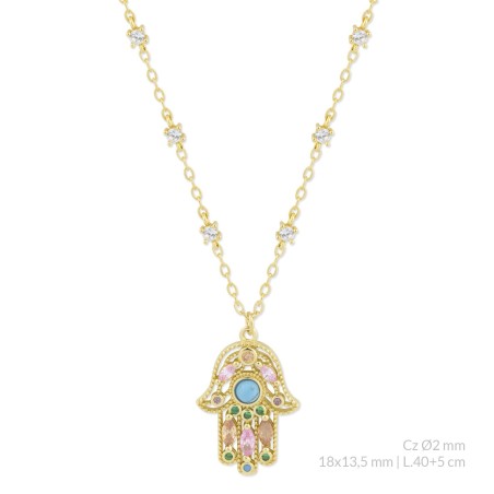 Sautoir en Argent avec oxyde de zirconium