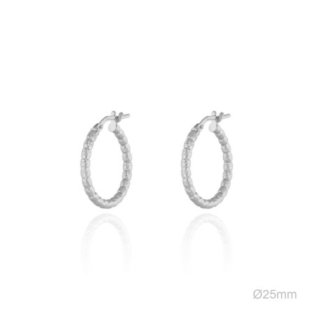 Boucles d'oreilles Argent lisse