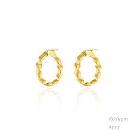 Boucles d'oreilles Argent lisse