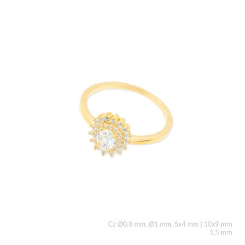 Bague en Argent avec oxyde...