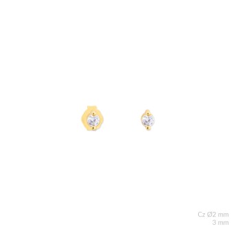 Silver earrings with cubic...