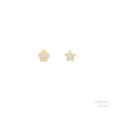 Silver earrings with cubic zirconium