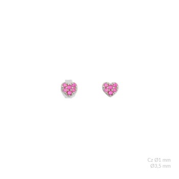 Silver earrings with cubic...