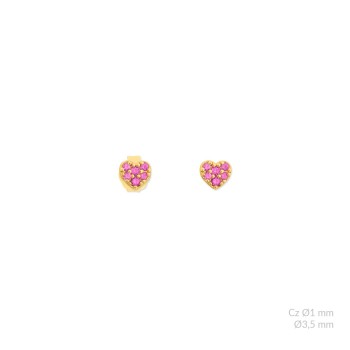 Silver earrings with cubic...